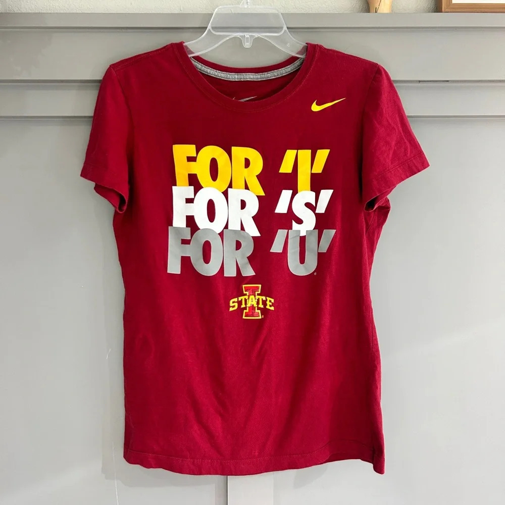 Nike Iowa State Women’s Slim Fit Large Short Sleeve Tee